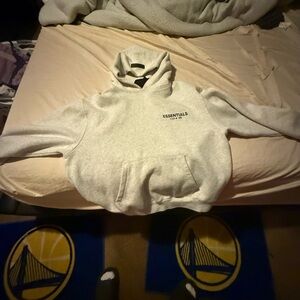 Fear of God Essentials Light Gray Hoodie